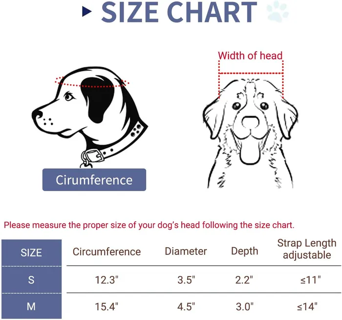 Enjoying Dog Helmet Size Chart